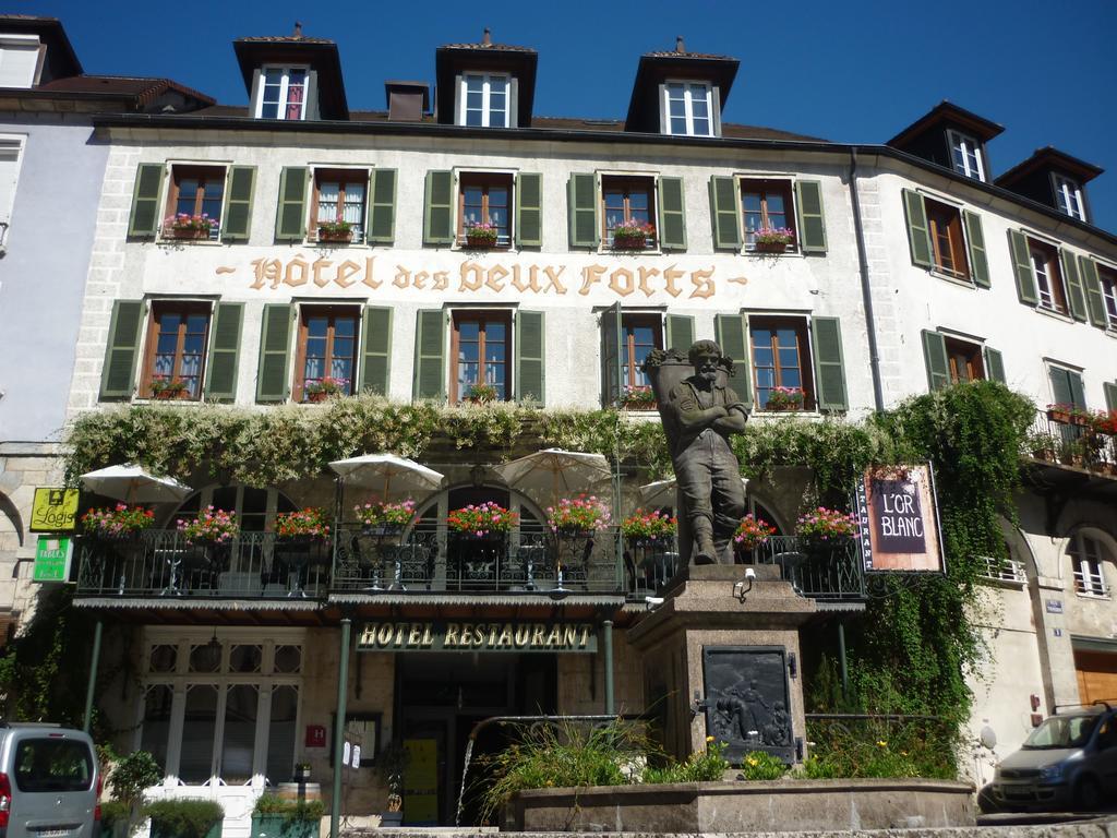 Logis Hotel Des Deux Forts Salins-les-Bains Kamer foto