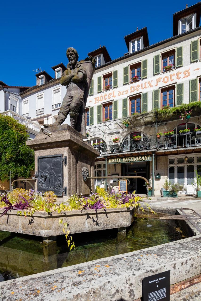 Logis Hotel Des Deux Forts Salins-les-Bains Buitenkant foto